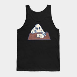 Ghostie Studying For Finals Tank Top